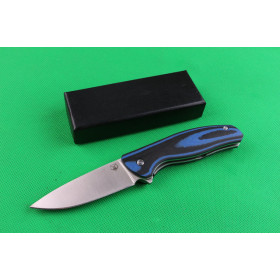 High level double colors knife king folding knife (blue)UD402186 